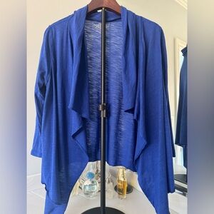 North face Women's Blue Draped Cardigan Sweater-US Small